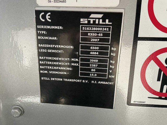 Still - rx60-45 - forklift trucks - 2007 - afbeelding 8 van  8