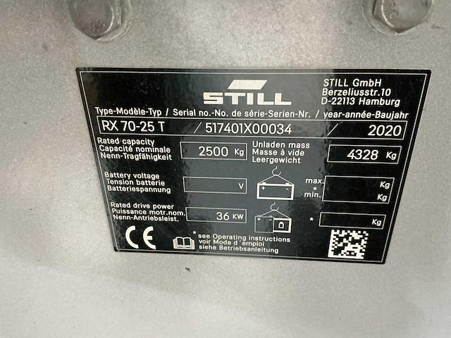 Still - rx70-25t - forklift trucks - 2020 - afbeelding 9 van  9