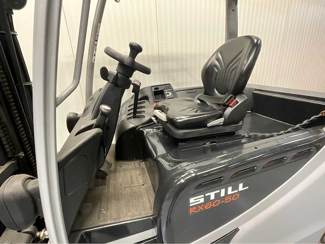 Still 5000kg- rx60-50 - vorkheftruck triplex - vorkenversteller - sideshift - freelift - accu 2015 met maar 1121 uur - afbeelding 4 van  24