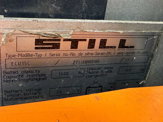 Still egu15c - electric pallet trucks - 2017 - afbeelding 5 van  5