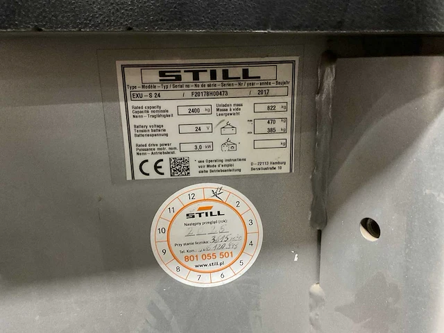 Still exu-s 24 elektrische mee-rijd palletwagen - afbeelding 6 van  8