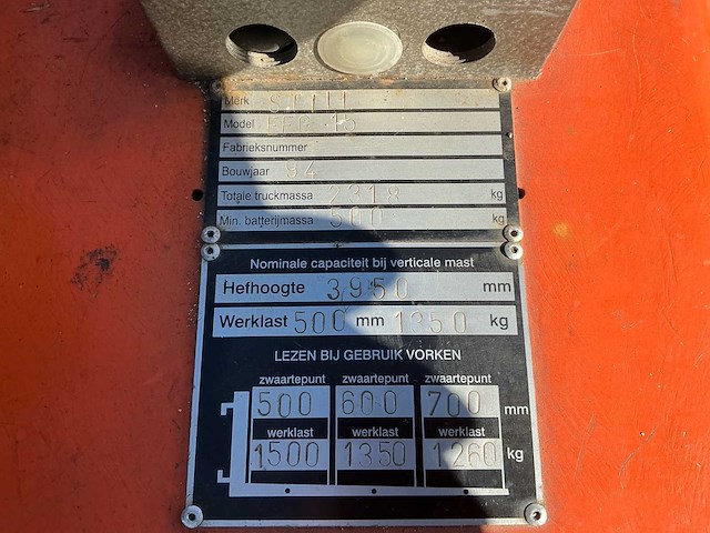 Still ffg 15 vorkheftruck - afbeelding 5 van  24