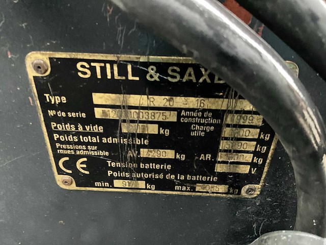 Still r 20-16 vorkheftruck - afbeelding 4 van  12