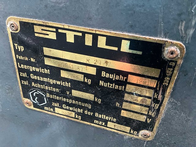 Still r20-17 vorkheftruck - afbeelding 3 van  11