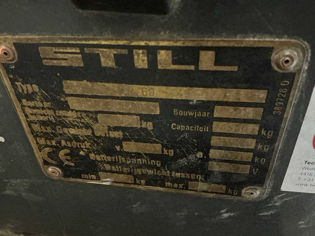 Still r60-45 vorkheftruck - afbeelding 10 van  19