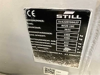 Still rx20-16c - vorkheftruck - triplex - freelift - sideshift - 6267 uur - 2021 uur - afbeelding 4 van  21