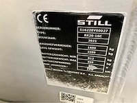 Still rx20-16c - vorkheftruck - triplex - freelift - sideshift - 6267 uur - 2021 uur - afbeelding 4 van  20