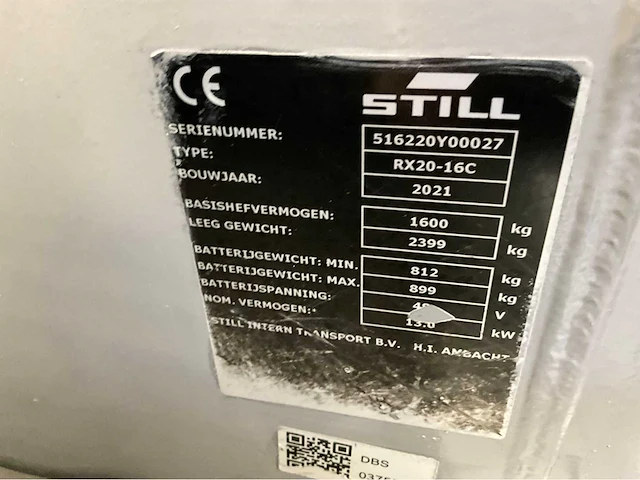 Still rx20-16c - vorkheftruck - triplex - freelift - sideshift - 6267 uur - 2021 uur - afbeelding 4 van  21