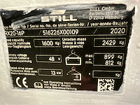 Still rx20-16p vorkheftruck triplex 5.3m - freelift - sideshift - bj 2020 - halve cabine - afbeelding 2 van  14