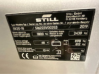 Still rx20-18 - vorkheftruck triplex - vorkenversteller - freelift - sideshift - 2019 - 6016 uur - afbeelding 13 van  18