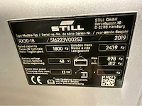 Still rx20-18 vorkheftruck triplex - vorkenversteller - freelift - sideshift - 2019 - 6016 uur - afbeelding 14 van  18