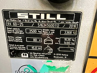 Still rx60-25 - vorkheftruck - triplex - freelift - sideshift - 6504 uur- rvs vorken - afbeelding 13 van  13