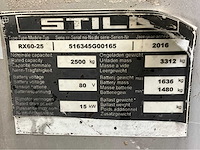 Still rx60-25 vorkheftruck - triplex - vorkenversteller - freelift - sideshift - 2016 - afbeelding 11 van  13