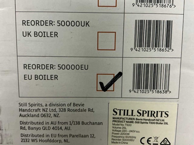 Still spirits t500 brouwtank 25l - afbeelding 4 van  4