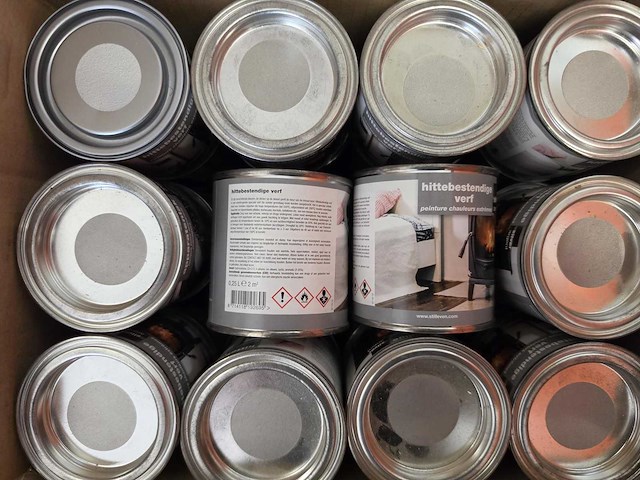 Stilleven hittebestendige verf 250ml zilver (54x) - afbeelding 1 van  2