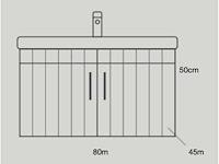 Stillo onderkast met wastafel (5x) - afbeelding 7 van  7