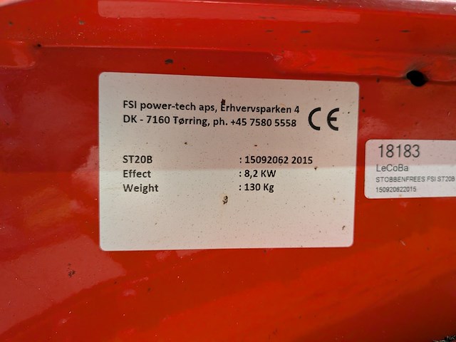 Stobbenfrees, fsi, b20, 2015 - afbeelding 3 van  15