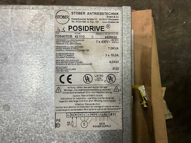 Stöber posidrive fds470/b frequentieregelaar - afbeelding 3 van  5