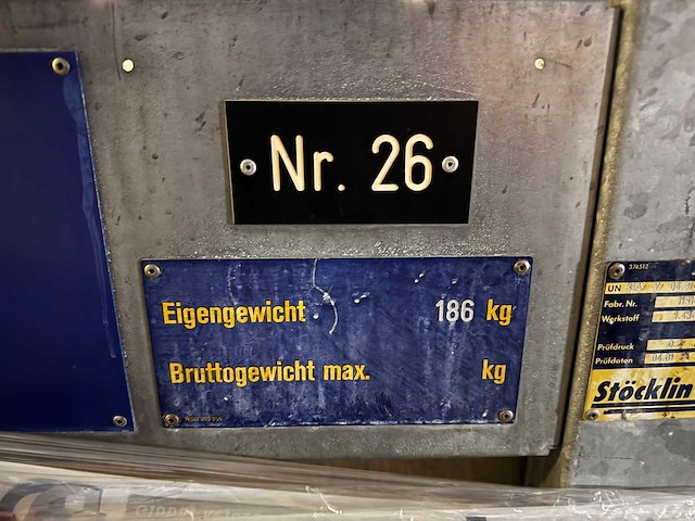 Stöcklin - 1000 liter - mobile container - afbeelding 1 van  3