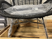 Stoel 77x106x8,5 cm, karwei, bobbi, zwart - afbeelding 3 van  5