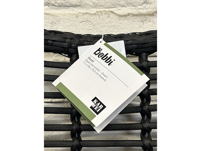 Stoel 77x106x8,5 cm, karwei, bobbi, zwart - afbeelding 5 van  5
