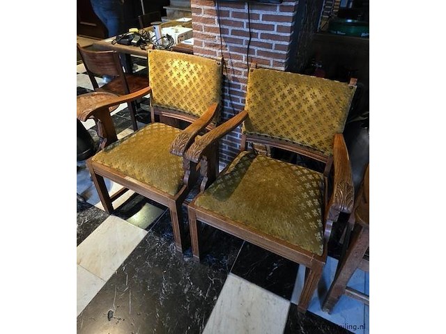 Stoel, bekleed met stof - afbeelding 1 van  4