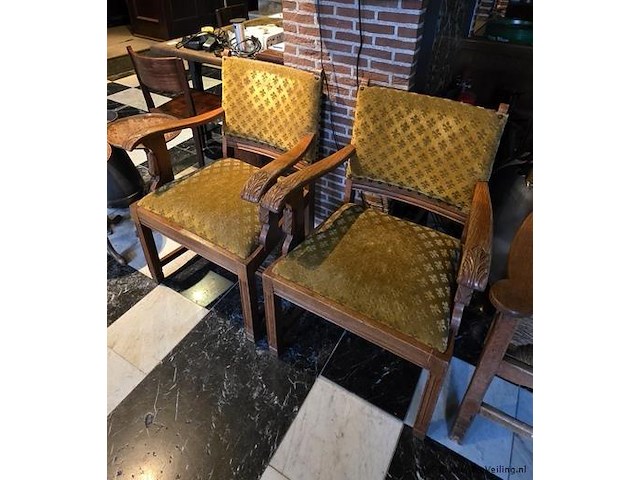 Stoel, bekleed met stof - afbeelding 2 van  4