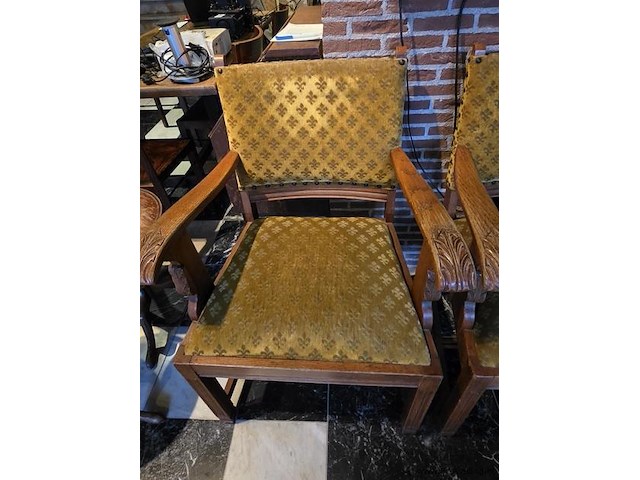 Stoel, bekleed met stof - afbeelding 3 van  4