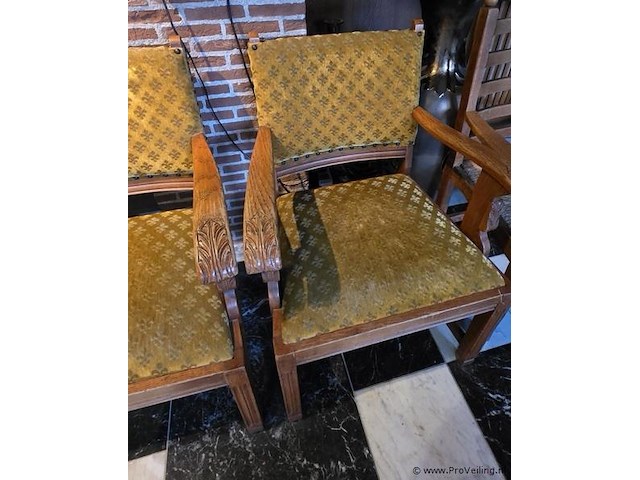 Stoel, bekleed met stof - afbeelding 4 van  4