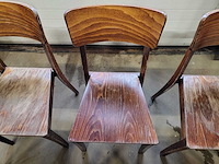 Stoel hout (6x) - afbeelding 4 van  4
