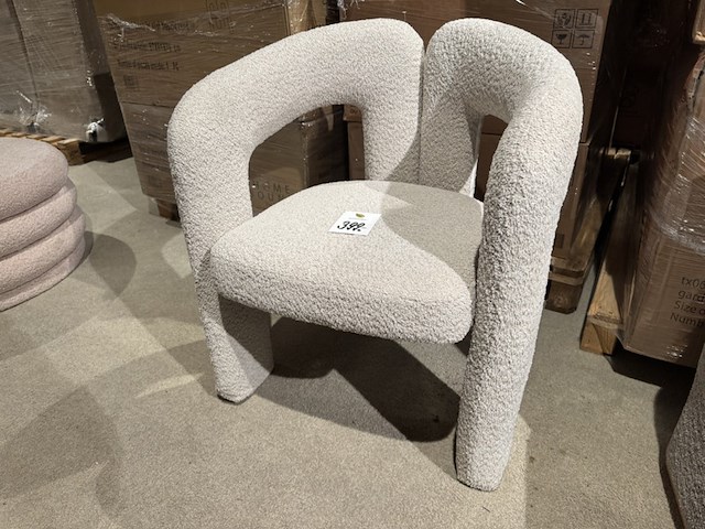 Stoel, lena, bouclé zand - afbeelding 1 van  5