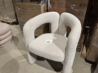 Stoel, lena, bouclé zand - afbeelding 2 van  5