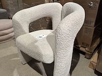 Stoel, lena, bouclé zand - afbeelding 3 van  5