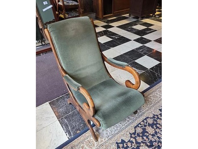 Stoel, mahoniehout, antiek - afbeelding 1 van  1