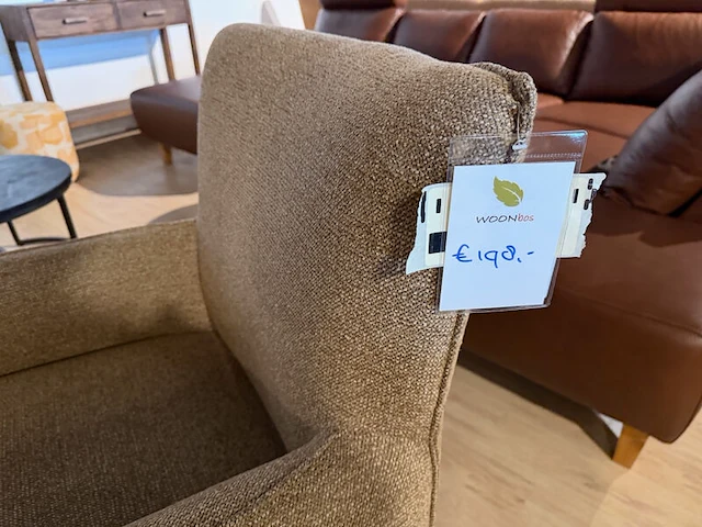 Stoel met wielen herfstbruin - afbeelding 6 van  6