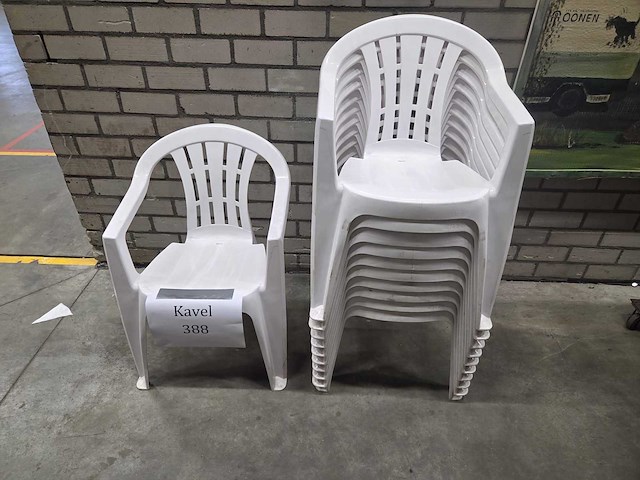 Stoel wit (11x) - afbeelding 1 van  1