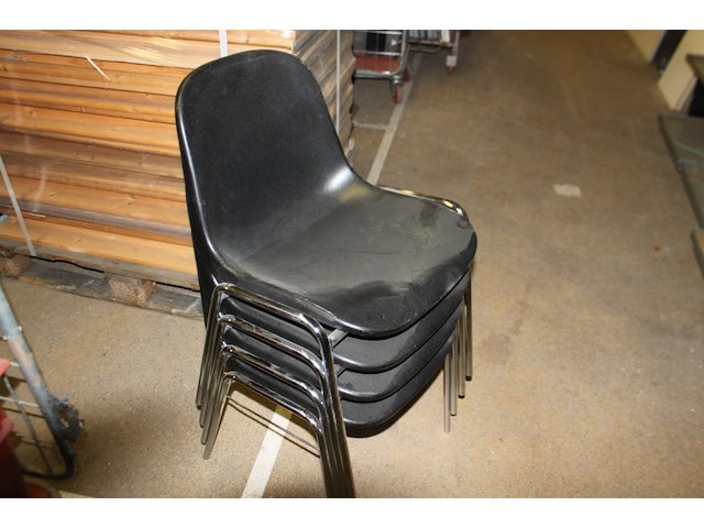 Stoelen stapelbaar 4 stuks - afbeelding 2 van  5