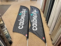 Stoepbord met 2 vlaggen - afbeelding 2 van  3