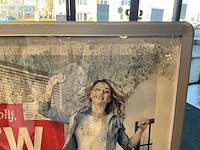 Stoepbord met 2 vlaggen - afbeelding 2 van  4