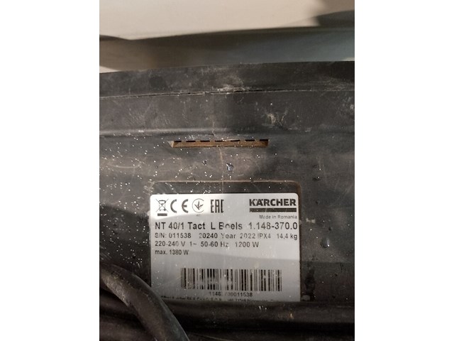 Stof-/waterzuiger 45l 230v, kärcher, nt40/1 tact l, 2022 - afbeelding 5 van  5