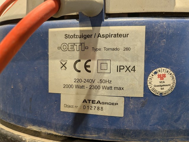 Stof-/waterzuiger, ceti, tornado 260 - afbeelding 7 van  9