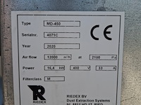 Stofafzuiging met ca. 57 meter afzuigbuis, riedex, md450, 2020 - afbeelding 12 van  15