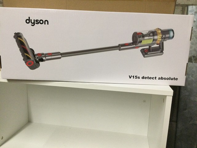 Stofzuiger draadloos, dyson, v15 detect absolute, geel en nikkel - afbeelding 2 van  4