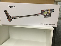 Stofzuiger draadloos, dyson, v15 detect absolute, geel en nikkel - afbeelding 2 van  4