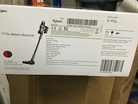 Stofzuiger draadloos, dyson, v15 detect absolute, geel en nikkel - afbeelding 3 van  4