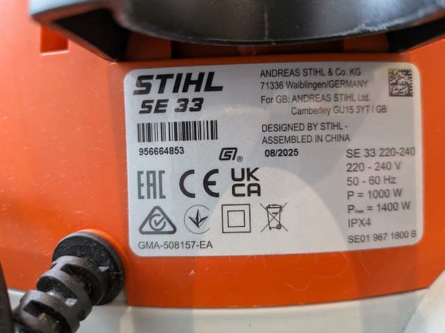 Stofzuiger stihl, se33, bouwjaar 2025 - afbeelding 4 van  4