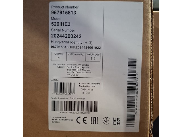 Stok heggenschaar, husqvarna, 520ihe3 - afbeelding 3 van  3