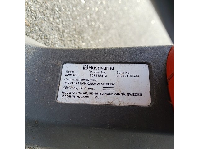 Stokheggenschaar, husqvarna, 520ihe3 - afbeelding 8 van  10