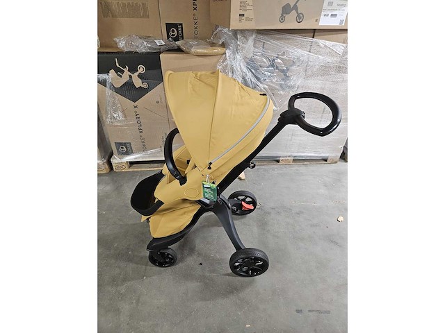Stokke - xplory x golgend yellow - luxe kinderwagen - afbeelding 3 van  4