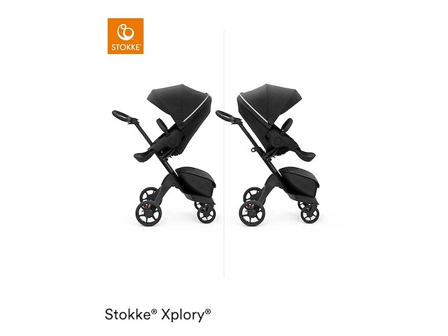 Stokke xplory x rich black uk - kinderwagen - afbeelding 1 van  4